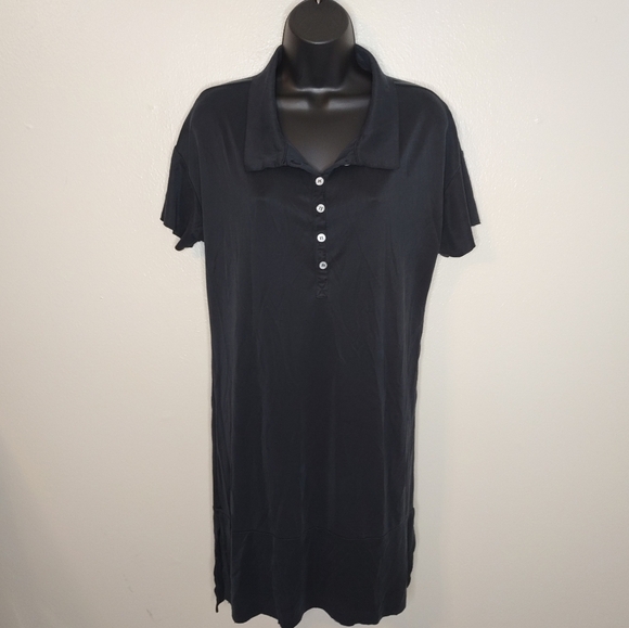 Nation Ltd By Jen Menchaca Womens Medium Dress Shirt Black Modal/Polyester Blend - Picture 1 of 9